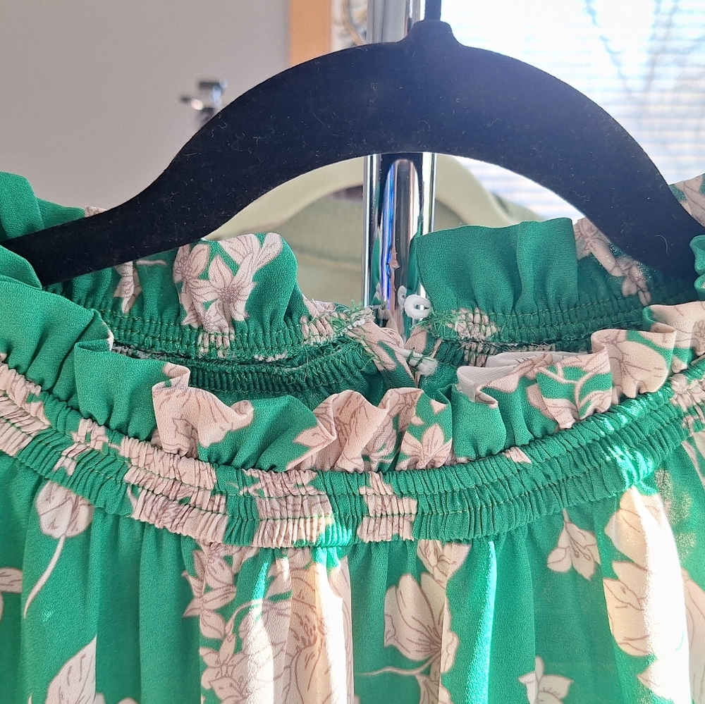 Sienna Sky Green Floral Blouse - Picture 4 of 6